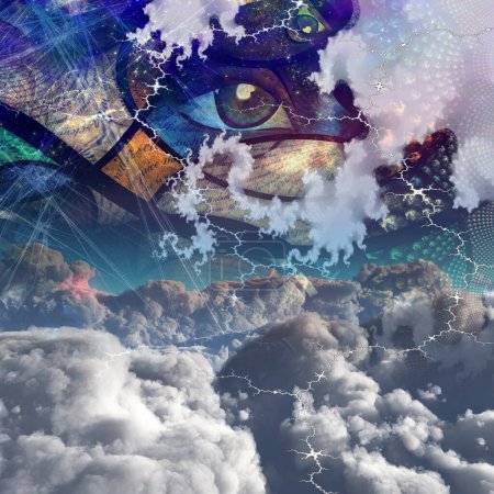 Foto de Nubes e ilustración creativa abstracta y conceptual - Imagen libre de derechos
