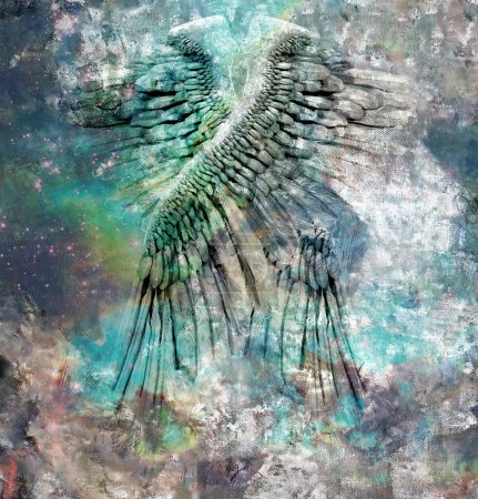 Photo for Angel wings, conceptual creative illustration - Royalty Free Image