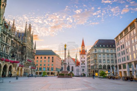 Photo for Old Town Hall at Marienplatz Square in Munich - Royalty Free Image