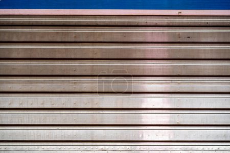 Foto de Textura del tren, textura de los listones de aluminio - Imagen libre de derechos