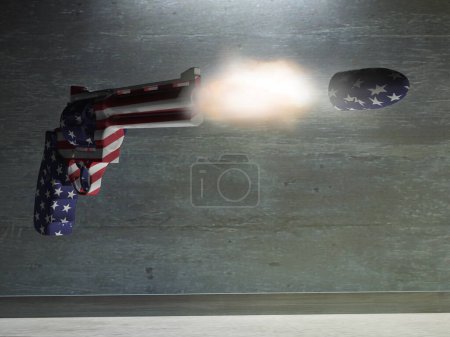 Foto de EE.UU. pistola, imagen colorida - Imagen libre de derechos