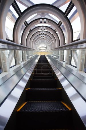 Photo for Long and high Escalator in the The Umeda Sky Tower - Royalty Free Image