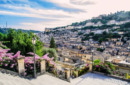 Photo for View of the city of modica from its cathedral - Royalty Free Image