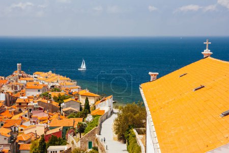 Photo for View over Piran in Slovenia - Royalty Free Image