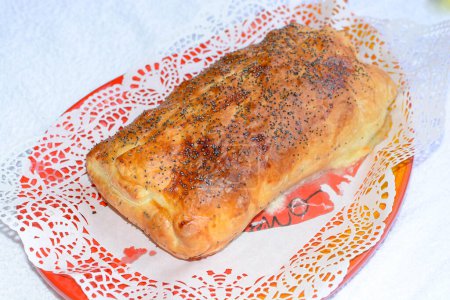 Photo for Salty strudel, close-up view - Royalty Free Image