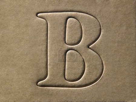 Photo for "letter b", DIY Alphabet design template - Royalty Free Image