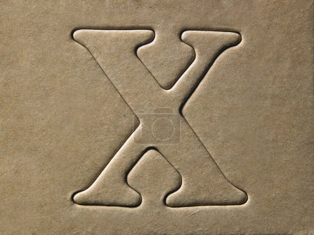 Foto de "letra x ", plantilla de diseño DIY Alphabet - Imagen libre de derechos