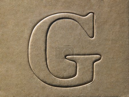 Photo for "letter g", DIY Alphabet design template - Royalty Free Image