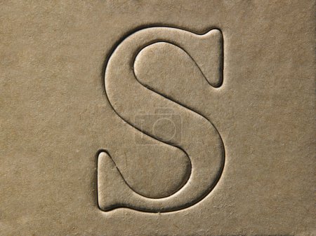 Photo for "letter s", DIY Alphabet design template - Royalty Free Image