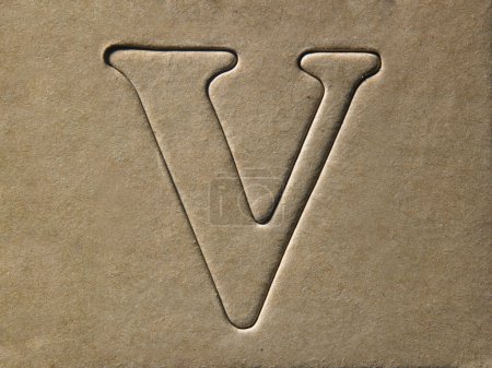 Photo for "letter v", DIY Alphabet design template - Royalty Free Image