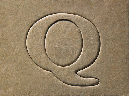 Foto de "letra q ", plantilla de diseño DIY Alphabet - Imagen libre de derechos