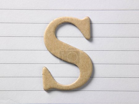 Téléchargez les photos : "lettre s ", Modèle de conception alphabet bricolage - en image libre de droit