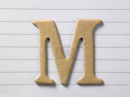 Téléchargez les photos : "lettre m ", Modèle de conception alphabet bricolage - en image libre de droit