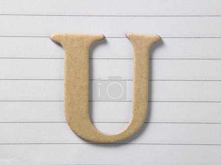 Foto de "letra u ", plantilla de diseño DIY Alphabet - Imagen libre de derechos