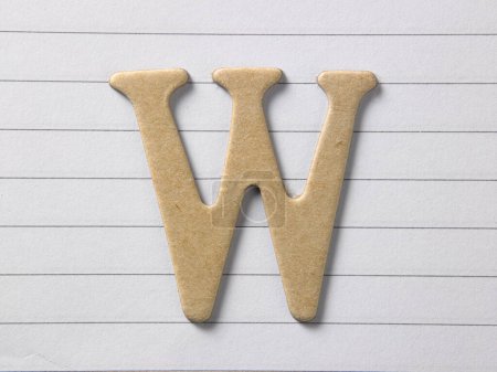 Foto de "letra w ", plantilla de diseño del alfabeto de bricolaje - Imagen libre de derechos