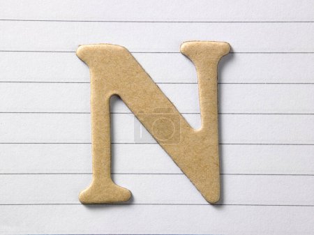 Téléchargez les photos : "lettre n ", Modèle de conception alphabet bricolage - en image libre de droit