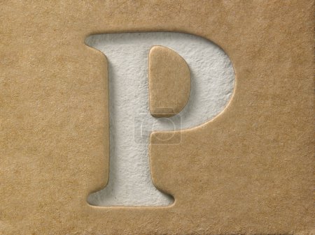 Téléchargez les photos : "lettre p ", Modèle de conception alphabet bricolage - en image libre de droit
