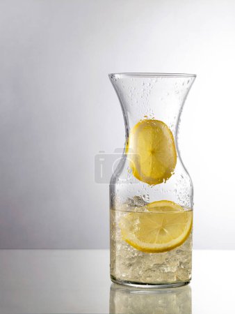 Photo for Lemon water, close-up view - Royalty Free Image