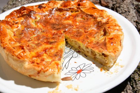 Photo for Italian savory pie, close up - Royalty Free Image
