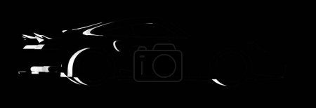 Photo for Fast Car on black background - Royalty Free Image