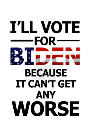 Téléchargez les photos : Je voterai pour l'affiche de Biden - en image libre de droit