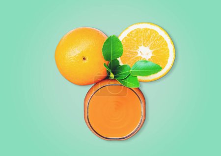 Photo for Orange juice and oranges isolated - Royalty Free Image