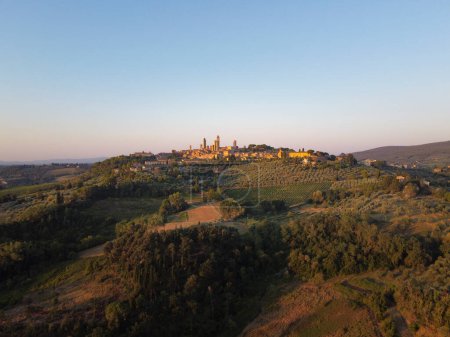 Photo for The medieval skyline of San Gimignano. Siena, Italy. - Royalty Free Image