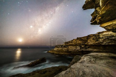 Foto de Cielo estrellado desde los acantilados de Sydney - Imagen libre de derechos