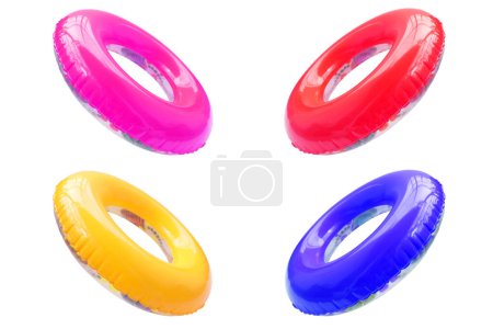 Photo for Colorful swim rings close up - Royalty Free Image