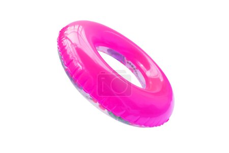 Photo for Colorful swim ring on white background - Royalty Free Image