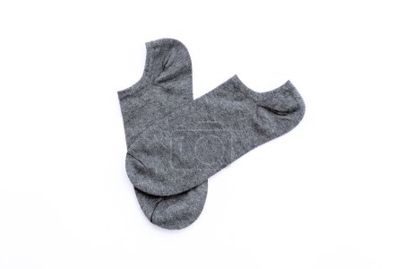 Photo for Short cotton socks isolated on white background - Royalty Free Image