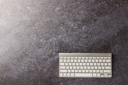 Photo for Modern white computer keyboard - Royalty Free Image