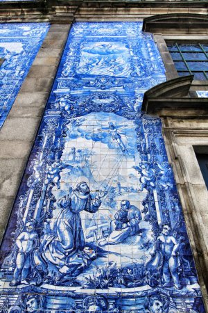 Photo for Beautiful facade of Capela das Almas church in Oporto - Royalty Free Image