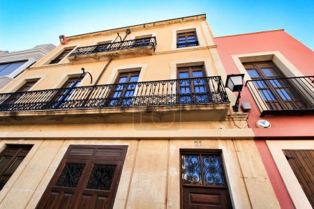 Photo for "Old colorful and majestic facades in Elche" - Royalty Free Image