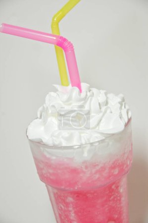 Photo for Strawberry milk shake with whipcream - Royalty Free Image
