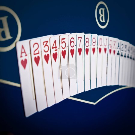 Téléchargez les photos : Jouer aux cartes jeu dans le casino, jeu - en image libre de droit