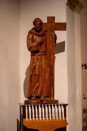 Photo for Statue of a saint placed in the church of San Francesco - Royalty Free Image