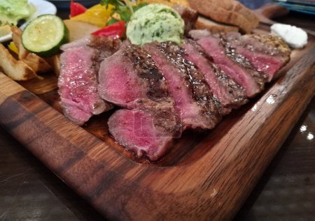 Photo for "Premium legendary top grade Kobe matsusaka Japanese beef Steak" - Royalty Free Image