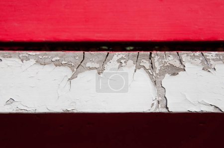 Photo for Red White Crimson wooden plank wall background - Royalty Free Image