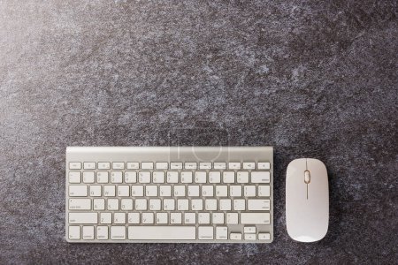Photo for Modern white computer keyboard - Royalty Free Image