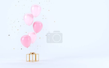 Photo for Gift box, 3d illustration - Royalty Free Image