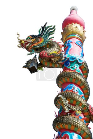 Téléchargez les photos : Belle statue de dragon en gros plan - en image libre de droit