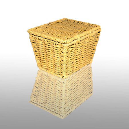 Photo for Wicker basket close up - Royalty Free Image