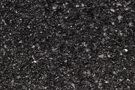 Foto de Textura de carbono activado en primer plano. carbón vegetal - Imagen libre de derechos