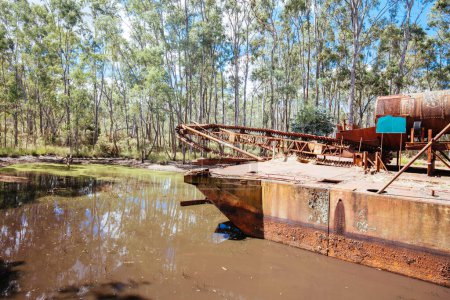 Photo for Dredge and Dragline Historical Site in Australia - Royalty Free Image