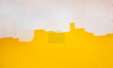 Foto de Fondo de pintura de pared amarillo - Imagen libre de derechos