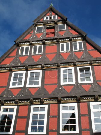 Photo for Half-timbered house background view - Royalty Free Image