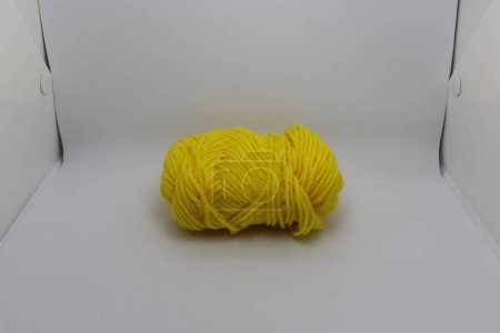 Photo for Yellow colored yarn closeup for sell - Royalty Free Image