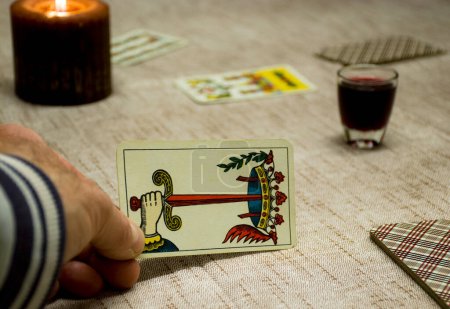 Photo for Closeup view of tarot cards - Royalty Free Image