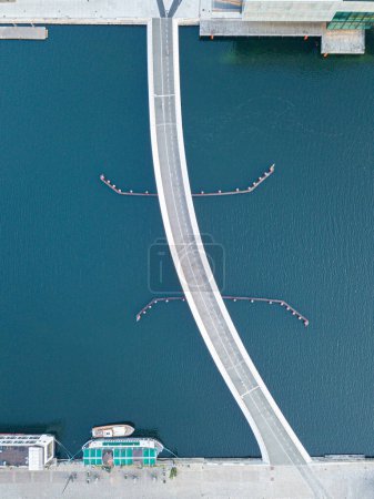 moderne Brücke lille langebro in Kopenhagen, Dänemark